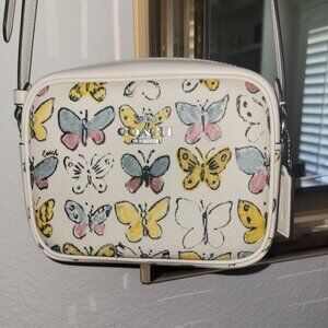 Coach Jamie Mini Camera Bag with Butterfly Print NWT